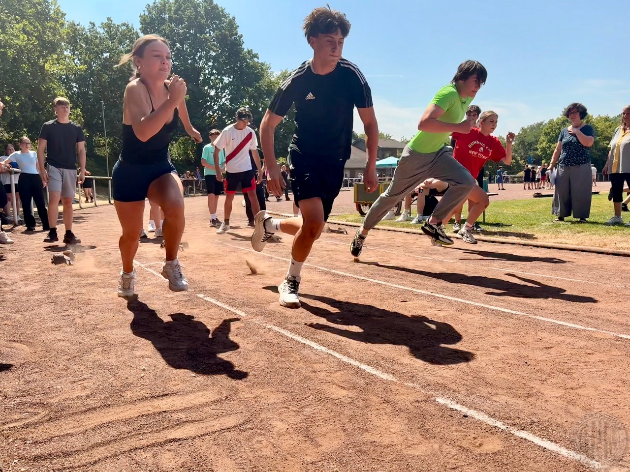 Hohe Dynamik beim 100m-Lauf