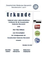 Ehrenurkunde