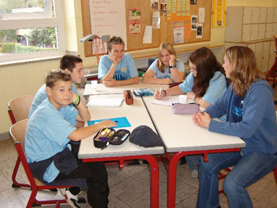 SV bei der Arbeit: Workshop zum Thema soziales Engagement mit Lehrerin Petra Wackermann