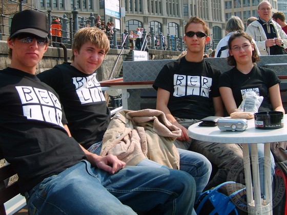 Patrick, Rene, Florian, Carla genossen die schönen Seiten der Hauptstadt.