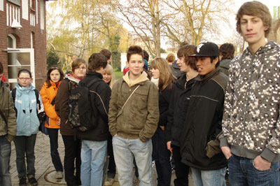 Die Gruppe vor dem Projekttag