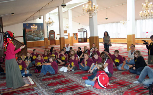 Der Besuch der Moschee in Köln stand am Samstag auf dem Programm