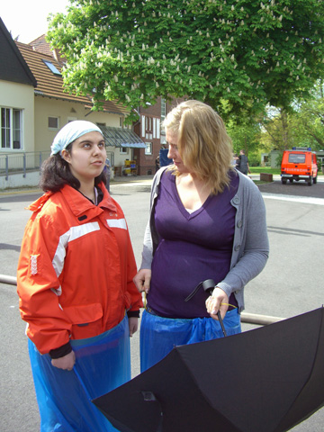 Für Sara Schneeman (rechts) war es ein beeindruckender Tag.