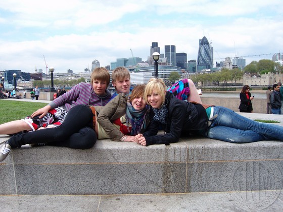 Jannik Reimer, Luca Mainz, Alina Mosebach und Charleen Dohmen gefiel der England-Austausch gut.