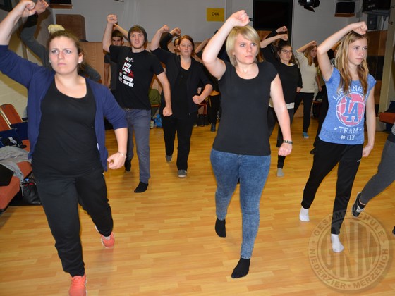 Hochkonzentriert wurden die Übungen durchgeführt...