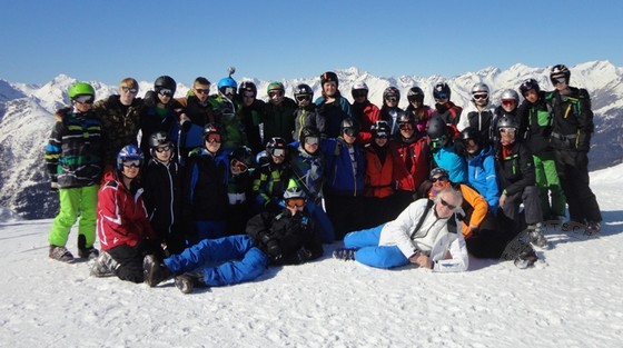 Die Teilnehmer der Skifahrt.