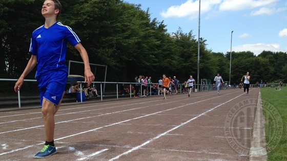 Marc Kleefisch auf den Spuren von Usain Bolt.