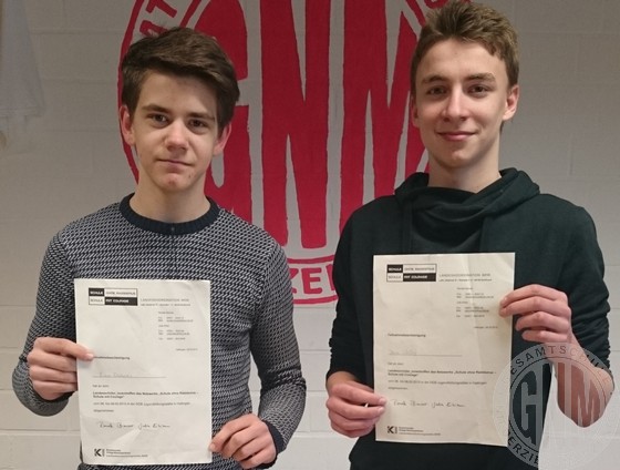 Finn Dohmes und Jens Oellers vertraten unsere Gesamtschule beim Landestreffen in Hattingen. 2015 SOR treffen