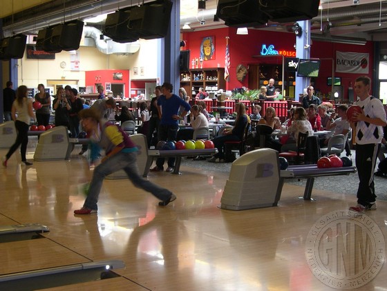 ...und beim Bowling